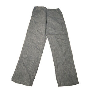 J. Jill Love Linen Seaside Women's Blue Elastic Waist Pull On Ankle Pants Size S